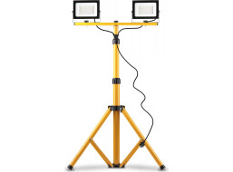 Halogenová LED stavební svítilna na stojanu 2x20W RSL001-20N