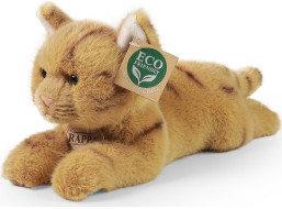 Rappa Plyšová kočka ležící hnědá 20 cm ECO-FRIENDLY