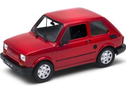 Welly Fiat 126p Maluch 1:21 metalická červená