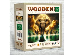 WOODEN CITY Dřevěné puzzle Sloní sny 2000 dílků