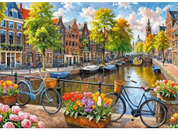 CHERRY PAZZI Puzzle Amsterdamské tulipány 1000 dílků