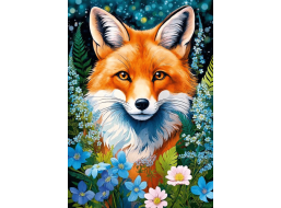 CHERRY PAZZI Puzzle Liška v květinách 1000 dílků