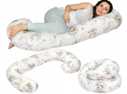 Těhotenský a kojicí polštář BABYMAM PREMIUM 300 cm 3v1 - Sloník na obláčku