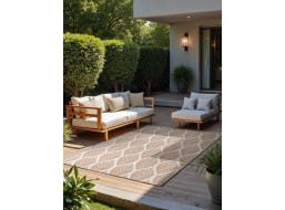 Kusový koberec Duet Liora Beige/White - na ven i na doma