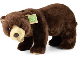 Rappa Plyšový medvěd hnědý stojící 40 cm ECO-FRIENDLY