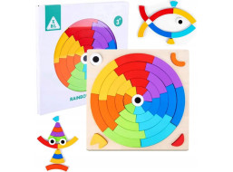 NORIMPEX Dřevěné puzzle - Duhové kolo
