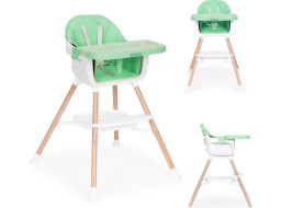 ECOTOYS Jídelní židlička 2v1 Zelená