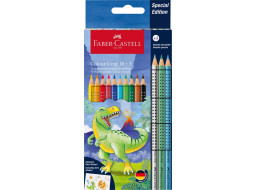 Faber-Castell Pastelky Grip 2001 Dinosaurus 10+3ks