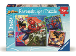RAVENSBURGER Puzzle Marvel: Spider-Man 3x49 dílků