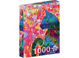 ENJOY Puzzle Přemýšlivá kočka 1000 dílků