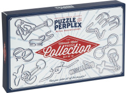 PROFESSOR PUZZLE Puzzle & Perplex: Sada kovových hlavolamů 10v1