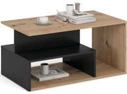 Konferenční stolek IVA - dub artisan/černý