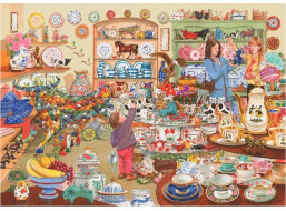 HOP Puzzle Býci v obchodě s porcelánem 1000 dílků