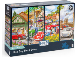 HOP Puzzle Hezký den na projížďku 4x500 dílků