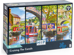 HOP Puzzle Plavba po vodních kanálech 4x500 dílků