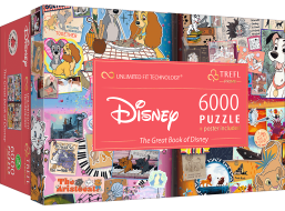 TREFL Puzzle UFT Velká kniha Disney 6000 dílků