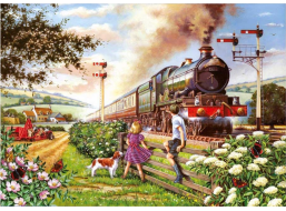 HOP Puzzle Železniční děti BIG 500 dílků