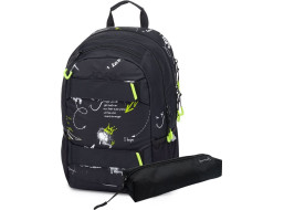 OXYBAG Studentský batoh + etue OXY Sport Graffiti
