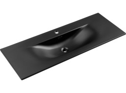 Keramické umyvadlo SKY 121 cm DP - černé matné