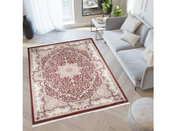 Kusový koberec VICTORIA Van - červený/krémový