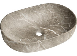 Sapho CALEO keramické umyvadlo na desku, 60x42cm, breccia mramor CA590BM