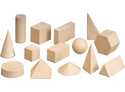 Wissner Dřevěná sada geometrických těles 14 ks