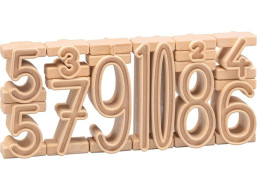 Wissner Dřevěná sada stohovacích čísel 11 ks