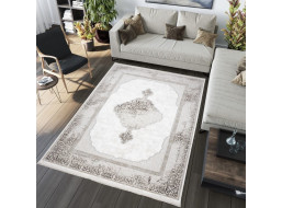 Kusový koberec SAHARA Classic - krémový/hnědý