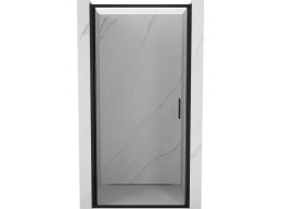 Sprchové dveře MEXEN EXO křídlové 80 cm - čiré - černé - 817-080-000-70-00