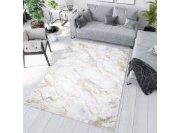Kusový koberec TOSCANA Alabaster - světle šedý/zlatý