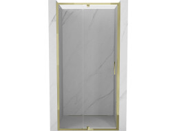 Sprchové dveře MEXEN EXO pivotové - dvoudílné - 115 cm - čiré - zlaté - 819-115-000-50-00