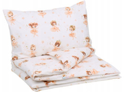 Dětské bavlněné povlečení do postýlky 120x90 cm BABYMAM PREMIUM - Malé baletky
