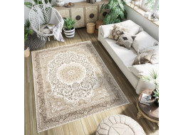 Kusový koberec HERA Ornament - béžový/hnědý