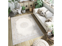 Kusový koberec HERA Ornament - krémový/šedý