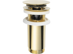 Omp Tea Umyvadlová výpust 5/4“, click-clack, velká zátka, max 80mm, zlato 7533.370.5.3