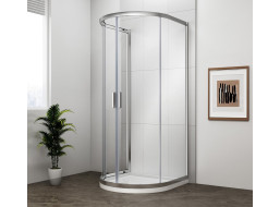 Polysan EASY půlkruhová sprchová zástěna 1000x1000mm EL4715