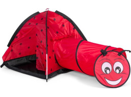 ECOTOYS Dětský stan s vchodovým tunelem Beruška