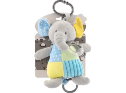 TEDDIES Natahovací hrací strojek plyšový Slon