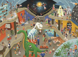 RAVENSBURGER Puzzle Muzeum přírodních věd XXL 200 dílků