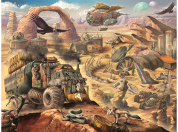 RAVENSBURGER Puzzle Apokalyptická poušť 1500 dílků