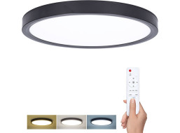 Solight LED osvětlení s dálkovým ovladačem Estela Black, 60W, 4500lm, 50cm, změna chromatičnosti, stmívatelné