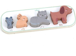 Vilac Vkládací puzzle Učím se počítat zvířátka Sarah Betz