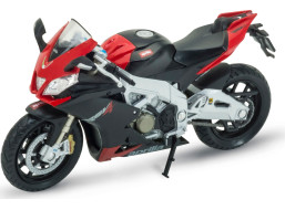 Welly Motocykl Aprilia RSV4 Factory 1:18 červený
