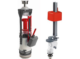 Sapho Splachovací souprava s DUAL tlačítkem, spodní napouštění 1/2", chrom SSUV25