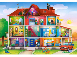 CASTORLAND Puzzle Život v domě MAXI 40 dílků