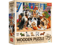 TREFL Dřevěné puzzle Psí přátelství 1000 dílků