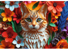 TREFL Puzzle Paper Art: Kočka 1000 dílků