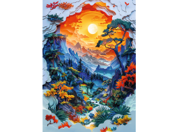 TREFL Puzzle Paper Art: Údolí 1000 dílků