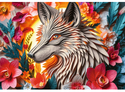 TREFL Puzzle Paper Art: Vlk 1000 dílků