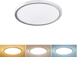 Solight LED osvětlení Acate s ochranou proti vlhkosti, IP54, 18W, 1620lm, 3CCT, 22cm, stříbrná